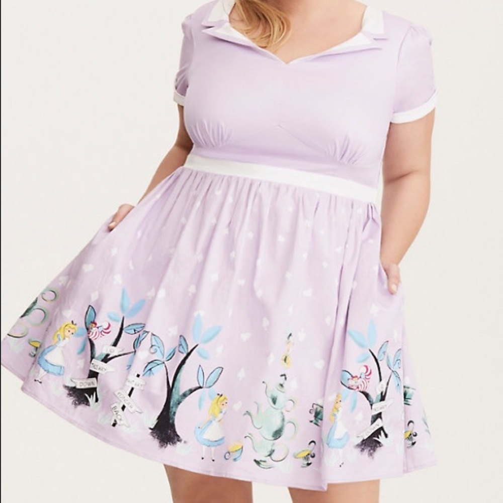 ➕ Torrid Disney Retro Alice Tea Party Dress